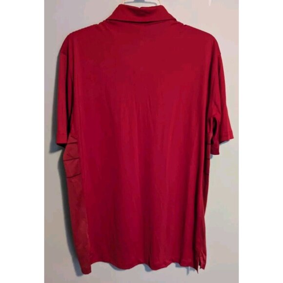 Nike Alabama Crimson Tide Football Men's Large Red Polo Short Sleeve Shirt NWT - Picture 2 of 7